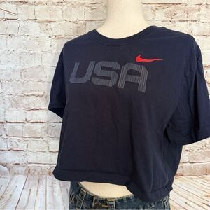 The Nike Tee Team USA cropped t shirt